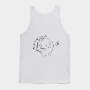 Cat and butterfly Tank Top